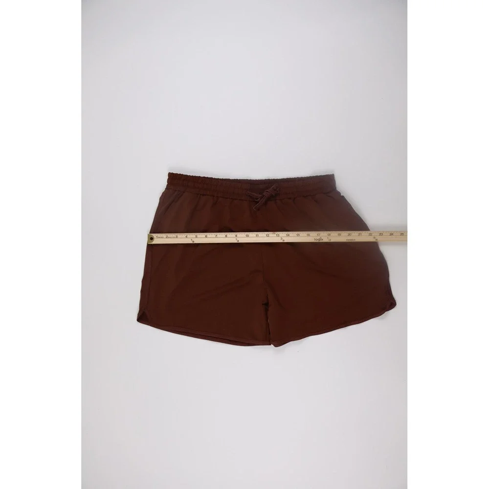 The Back Forty Womens Shorts Athletic Lounge Brown Solid 2XL Excellent